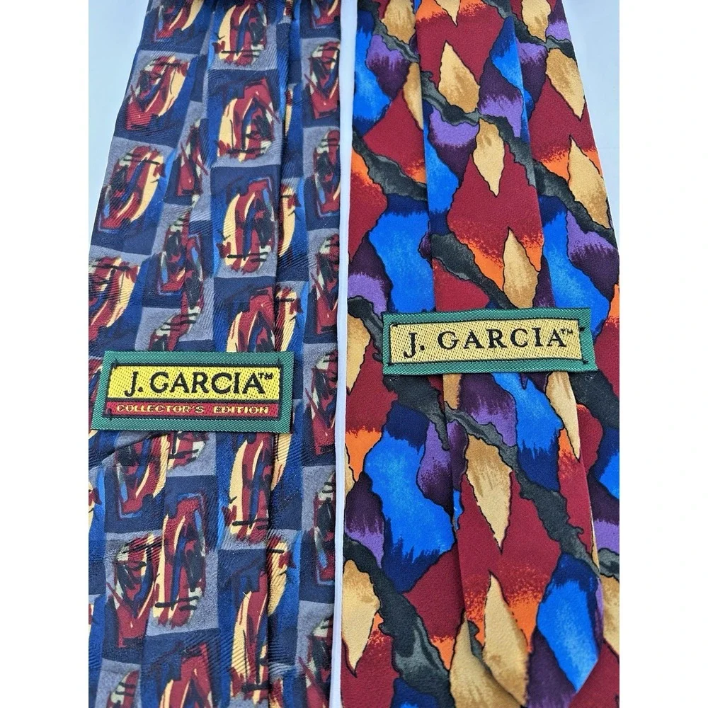 Jerry Garcia Ties Lot Of 2 Silk‎ Blue Mountain & Stonehenge Grateful Dead